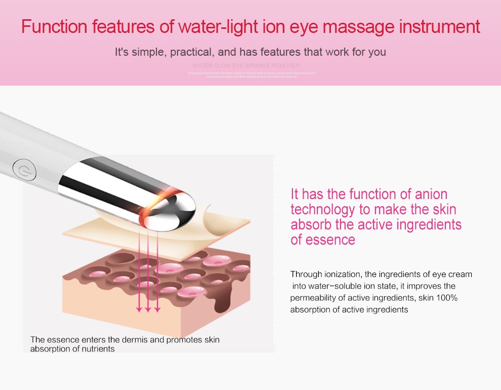 Gözəllik Göz Masajı USB Doldurula bilən Üz Masajı Dəriyə Qulluq Cihazı Təfərrüatları