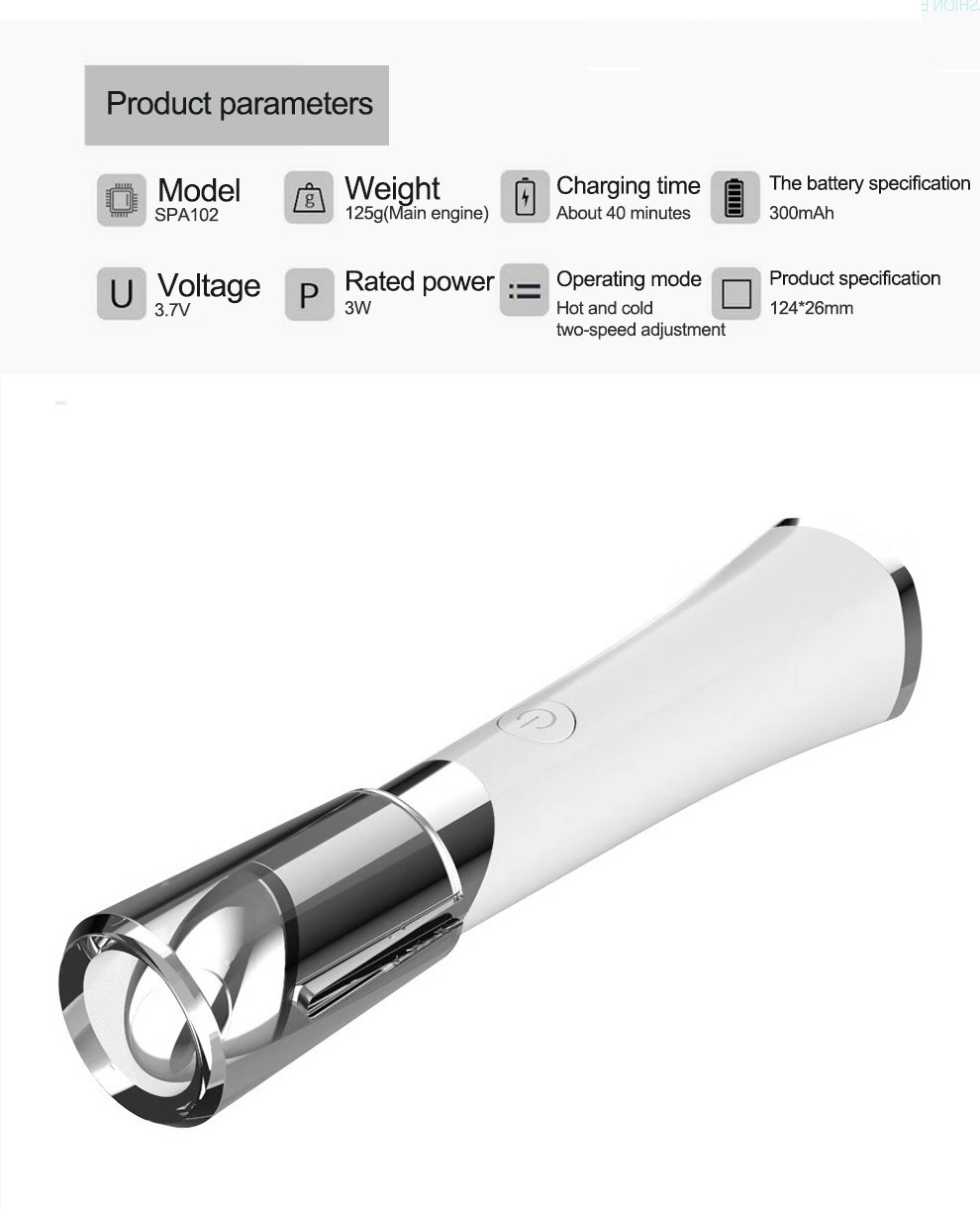 Gözəllik Göz Masajı USB Doldurula bilən Üz Masajı Dəriyə Qulluq Cihazı Təfərrüatları
